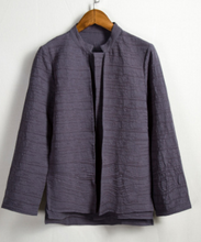 Load image into Gallery viewer, Linen long-sleeved shirt men&#39;s Chinese style men&#39;s cotton and linen shirt Chinese style men&#39;s Tang suit shirt tide
