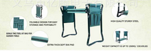 Load image into Gallery viewer, Foldable Outdoor Lawn Bench Chair With Tool Pouch Garden Rest
