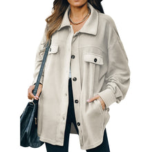 Load image into Gallery viewer, New Lapel Fleece-breasted Cardigan Jacket Shirt
