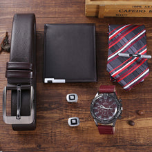 Load image into Gallery viewer, All-match temperament quartz watch belt wallet cuff tie
