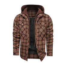 Load image into Gallery viewer, Men Warm Jacket Fleece Thick Autumn Winter Detachable Hoodies Jackets Men Slim Fit Men Clothing
