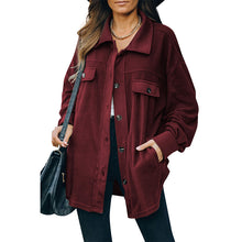 Load image into Gallery viewer, New Lapel Fleece-breasted Cardigan Jacket Shirt
