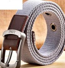 Load image into Gallery viewer, Men&#39;s Canvas Work Belt Labor Insurance Pin Buckle Belt
