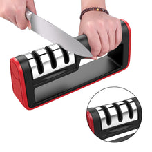 Load image into Gallery viewer, Professional Knife Sharpener Diamond Quick Professional 3 Stages Sharpener Knife Sharpening Tools Sharpening Stone
