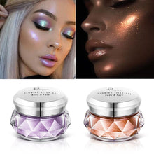 Load image into Gallery viewer, Face Highlighter Jelly Gel Mermaid Eyeshadow Glow Body Glitter Festival Makeup Iluminador Gold Liquid Highlighter Bronzer
