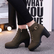 Load image into Gallery viewer, Cross strappy booties with Martin boots
