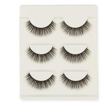 Load image into Gallery viewer, 3 pair false eyelashes mink hair lashes Slim curly raised fake Eyelashes extension Cilios Posticos makeup
