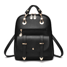 Load image into Gallery viewer, Female bag fashion PU leather dual-use backpack
