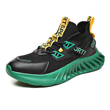 Load image into Gallery viewer, Front Lace Round Head Flying Thread Knitted Fashion Casual Spot Men&#39;s Daily Low-top Sneakers
