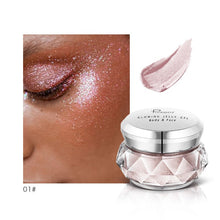 Load image into Gallery viewer, Face Highlighter Jelly Gel Mermaid Eyeshadow Glow Body Glitter Festival Makeup Iluminador Gold Liquid Highlighter Bronzer
