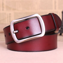 Load image into Gallery viewer, Leather belt buckle male pure leather belt young mens belt all-match middle-aged.
