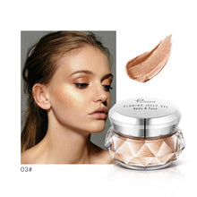 Load image into Gallery viewer, Face Highlighter Jelly Gel Mermaid Eyeshadow Glow Body Glitter Festival Makeup Iluminador Gold Liquid Highlighter Bronzer
