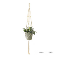Load image into Gallery viewer, Custom Hand-knitted Hanging Flowerpot Net Bag
