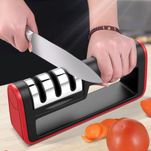 Load image into Gallery viewer, Professional Knife Sharpener Diamond Quick Professional 3 Stages Sharpener Knife Sharpening Tools Sharpening Stone
