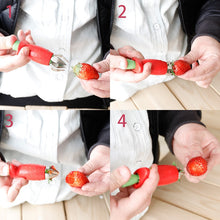 Load image into Gallery viewer, Strawberry Huller Creative Fruit Leaf Remover Kitchen Gadget
