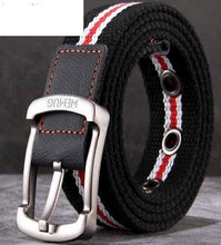 Load image into Gallery viewer, Men&#39;s Canvas Work Belt Labor Insurance Pin Buckle Belt
