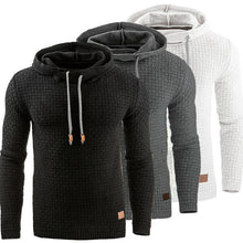 Load image into Gallery viewer, Men&#39;s Jacquard Sweater Long-sleeved Hoodie Warm Color Hooded Sweatshirt Jacket
