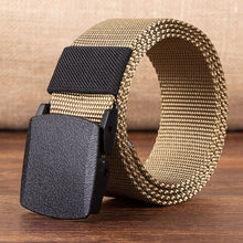 Load image into Gallery viewer, Canvas belt men hypoallergenic canvas belt woven nylon plastic buckle outdoor leisure
