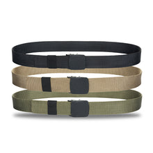 Load image into Gallery viewer, Canvas belt men hypoallergenic canvas belt woven nylon plastic buckle outdoor leisure
