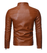 Load image into Gallery viewer, Zip decorative motorcycle jacket
