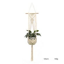 Load image into Gallery viewer, Custom Hand-knitted Hanging Flowerpot Net Bag

