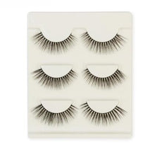 Load image into Gallery viewer, 3 pair false eyelashes mink hair lashes Slim curly raised fake Eyelashes extension Cilios Posticos makeup
