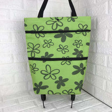 Load image into Gallery viewer, 2 in 1 Foldable Shopping Cart with Wheels Premium Oxford Fabric Multifunction Shopping Bag Organizer with High Capacity
