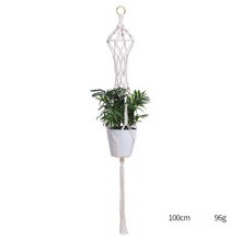 Load image into Gallery viewer, Custom Hand-knitted Hanging Flowerpot Net Bag
