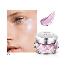 Load image into Gallery viewer, Face Highlighter Jelly Gel Mermaid Eyeshadow Glow Body Glitter Festival Makeup Iluminador Gold Liquid Highlighter Bronzer
