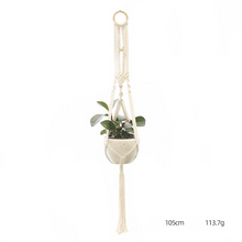 Load image into Gallery viewer, Custom Hand-knitted Hanging Flowerpot Net Bag
