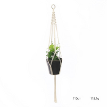 Load image into Gallery viewer, Custom Hand-knitted Hanging Flowerpot Net Bag
