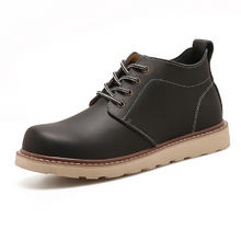 Load image into Gallery viewer, Leather Men Boots Autumn Winter Ankle Boots Fashion Casual Footwear Lace Up Shoes Men High Quality Vintage Men Shoes
