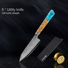 Load image into Gallery viewer, Damascus Stainless Steel Kitchen Knife

