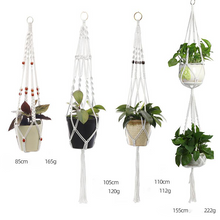 Load image into Gallery viewer, Custom Hand-knitted Hanging Flowerpot Net Bag
