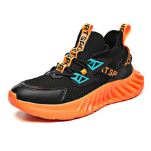 Load image into Gallery viewer, Front Lace Round Head Flying Thread Knitted Fashion Casual Spot Men&#39;s Daily Low-top Sneakers
