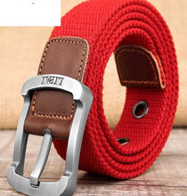 Load image into Gallery viewer, Men&#39;s Canvas Work Belt Labor Insurance Pin Buckle Belt
