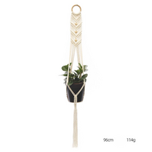 Load image into Gallery viewer, Custom Hand-knitted Hanging Flowerpot Net Bag
