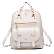 Load image into Gallery viewer, Female bag fashion PU leather dual-use backpack

