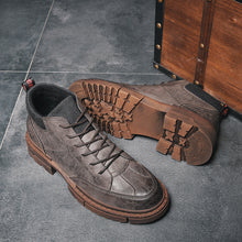 Load image into Gallery viewer, Snow Boots Men&#39;s Winter Warm Plush Martin Shoes British Style Shoes
