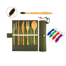 Load image into Gallery viewer, Bamboo straw set
