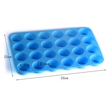 Load image into Gallery viewer, 24 holes with round silicone cake mould
