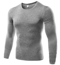 Load image into Gallery viewer, Sports Tights Solid Color Round Neck High Stretch Compression Fitness Clothes
