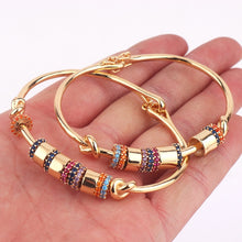 Load image into Gallery viewer, Bohemia Stainless Steel Bracelet For Women Colored Zircon Bangle Boho Fashion Jewelry Gift Bijoux Femme

