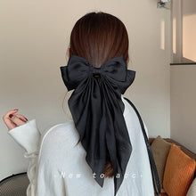 Load image into Gallery viewer, Solid Color Big Large Satin Bow Hairpins Barrettes For Women Girl Wedding Long Ribbon Korean Hair Clip Hairgrip Hair Accessories

