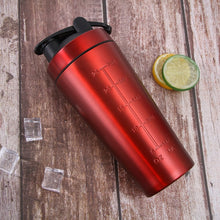 Load image into Gallery viewer, Stainless Steel Protein Shaker Cup Portable Fitness Sports Mug Nutrition Blender Cup Water Bottles Vacuum Insulation Water Cup
