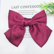 Load image into Gallery viewer, Fashion Ribbon Hairgrips Big Large Bow Hairpin For Women Girls Satin Trendy Ladies Hair Clip New Cute Barrette Hair Accessories
