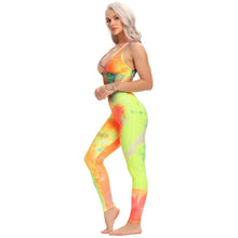 Load image into Gallery viewer, INFILAR Sleeveless Women Sport Jumpsuits Backless Cross CISs Strap One Piece Sets Fitness Yoga Pants Tie Dye Bodysuit Women Romper
