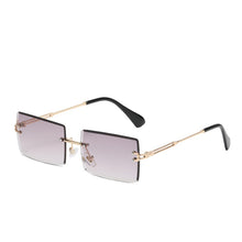 Load image into Gallery viewer, Rimless Rectangle Sunglasses Fashion Small Frameless Eyeglasses New Brand Designer For Female Lens Ladies Gradient Sunglasses O
