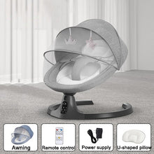 Load image into Gallery viewer, Baby electric rocking chair newborn rocking bed baby electric cradle to coax baby artifact with baby sleeping
