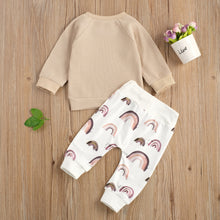 Load image into Gallery viewer, Citgeett Spring Newborn Baby Boys 2-piece Outfit Set Long Sleeve Top+Rainbow Print Pants Set Autumn Clothes
